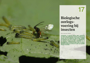 Biologische oorlogs- voering bij insecten