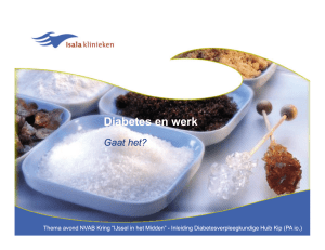 Diabetes en werk