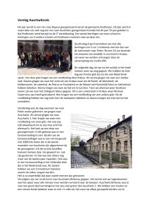 Verslag Auschwitzreis Elk jaar wordt er een reis naar Bayeux