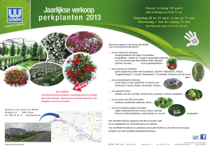 Jaarlijkse verkoop perkplanten 2013 - Bedrijvenpark Kortrijk