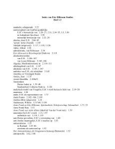 Index van Etty Hillesum Studies Deel 1-3 aandacht