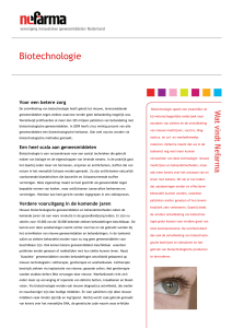 Biotechnologie - Vereniging Innovatieve Geneesmiddelen