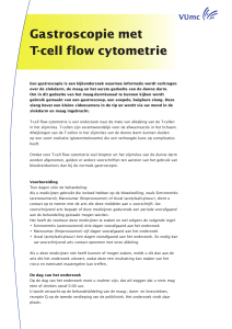 Gastroscopie met T-cell flow cytometrie