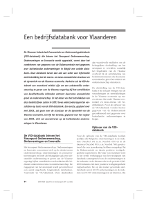 Een bedrijfsdatabank voor Vlaanderen