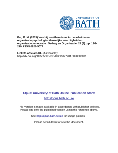 Opus: University of Bath Online Publication Store http://opus.bath.ac