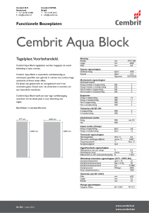 Productblad Cembrit Aqua Block tegelplaten