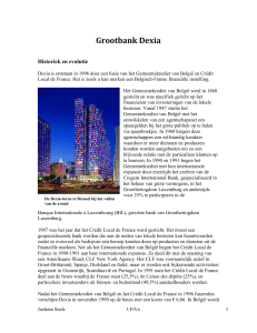 Grootbank Dexia - Portfolio Jochem Seels