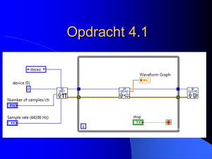 Experimentautomatisering LabVIEW Maarten Sneep Piet Blankert