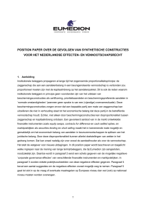 Aanzet voor position paper over derivatenconstructies