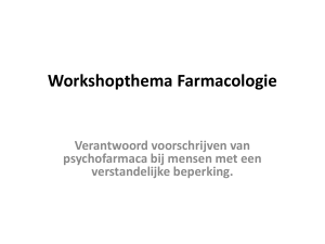 Presentatie workshop farmacologie