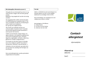 Contact- allergietest - az Sint