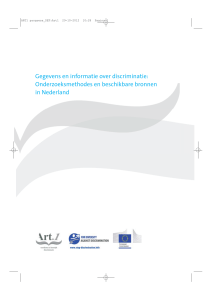 rapport `Gegevens en informatie over discriminatie