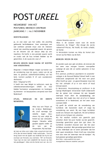 Nieuwsbrief 3-2013 - Postureel Medisch Centrum