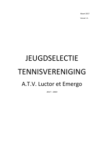 Selectieplan ATV Luctor et Emergo maart 2017 - Luctor