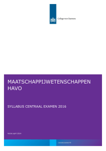 maatschappijwetenschappen havo