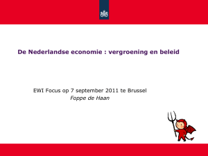Presentatie De Nederlandse economie