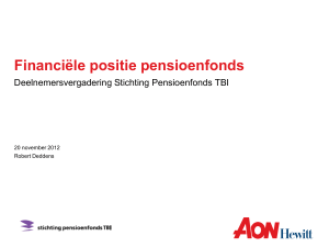 Bijlage 2 Presentatie Financiële positie pensioenfonds