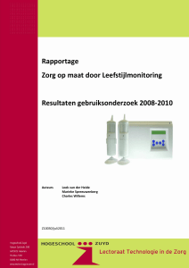 Rapportage Zorg op maat door