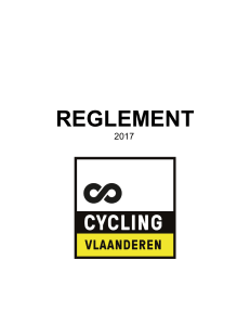 WBV-reglement - Belgian Cycling