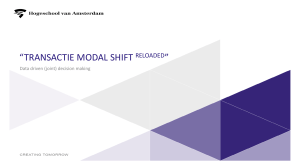 transactie modal shift reloaded