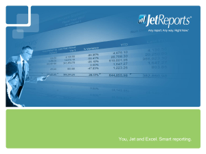 Slide 1 - Jet Reports