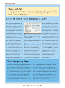 DabbleDB maakt online databases mogelijk Nieuwe - BI