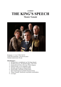 the king`s speech