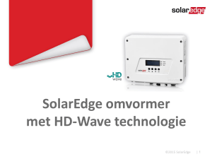 SolarEdge omvormer met HD-Wave technologie