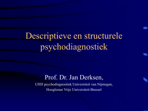 Descriptieve/structurele diagnostiek