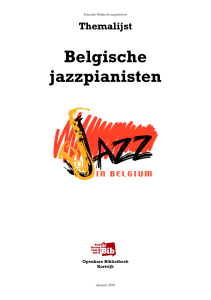 Belgische jazzpianisten