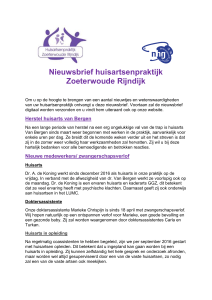 nieuwsbrief mei 2017 - huisarts - Zoeterwoude Rijndijk