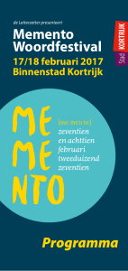 Memento Woordfestival Programma