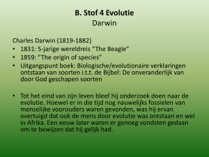 B. Stof 4 Evolutie Darwin