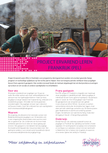 PELFR02 Factsheet PEL Frankrijk.indd