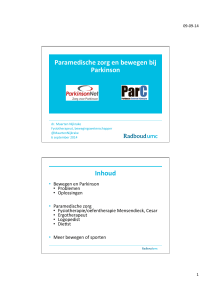 Parkinson Vereniging paramedische zorg en bewegen.pptx