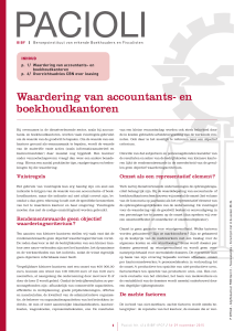 Waardering van accountants- en boekhoudkantoren
