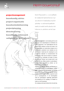 projectmanagement - Interim Bouwconsult