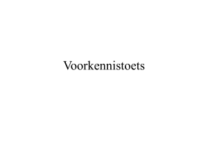 Voorkennistoets - bioplein.nl
