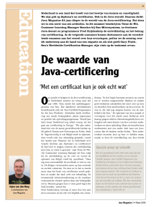 De waarde van Java-certificering - BI