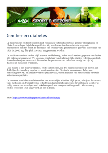 Printversie Gember en diabetes