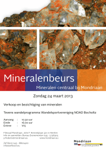 Mineralen centraal bij Mondriaan