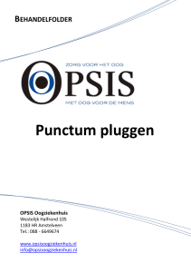 Punctum pluggen - Opsis oogziekenhuis