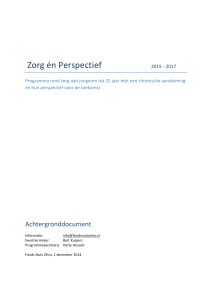 Zorg én Perspectief 2015 -‐ 2017