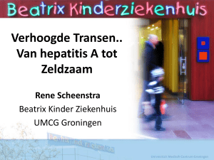 Verhoogde Transen.. Van hepatitis A tot Zeldzaam