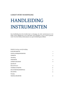 handleiding instrumenten