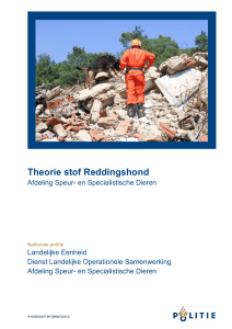 Theorie stof - Stichting Inzet Reddingshond Nederland