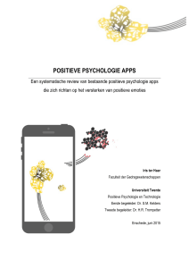 positieve psychologie apps - University of Twente Student Theses