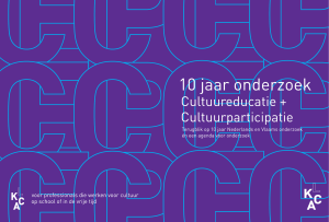 10 jaar onderzoek cultuureducatie en cultuurparticipatie