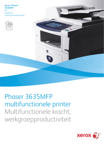 Phaser 3635MFP multifunctionele printer Multifunctionele kracht