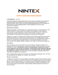 nintex gebruiksvoorwaarden